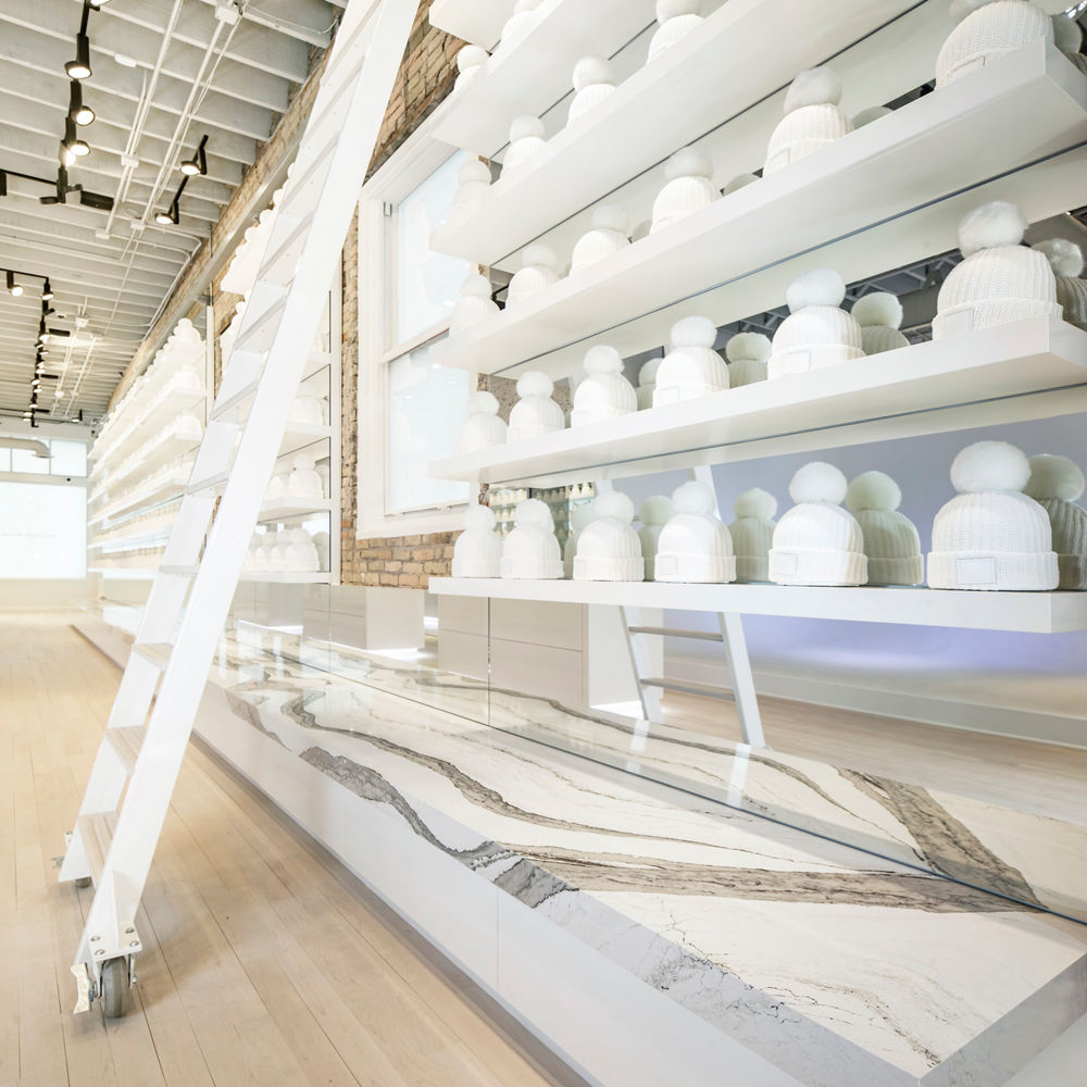 Our Best Elevated Retail Designs and Quartz Countertop Displays