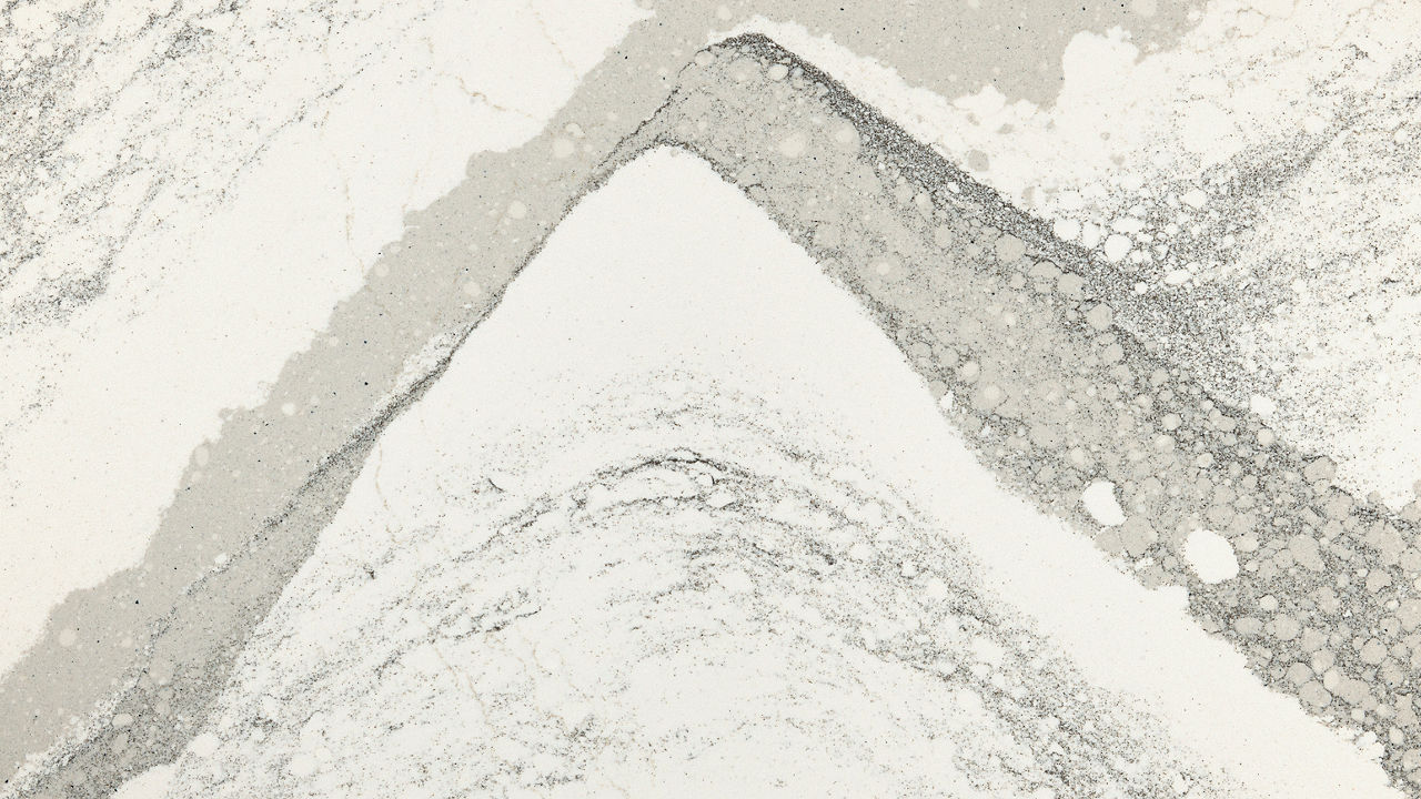 Detailed view of Cambria Southport™ quartz countertop design