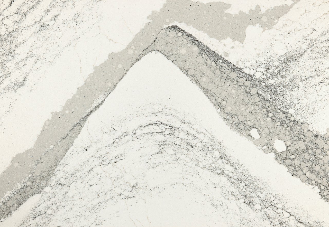 Detailed view of Cambria Southport™ quartz countertop design