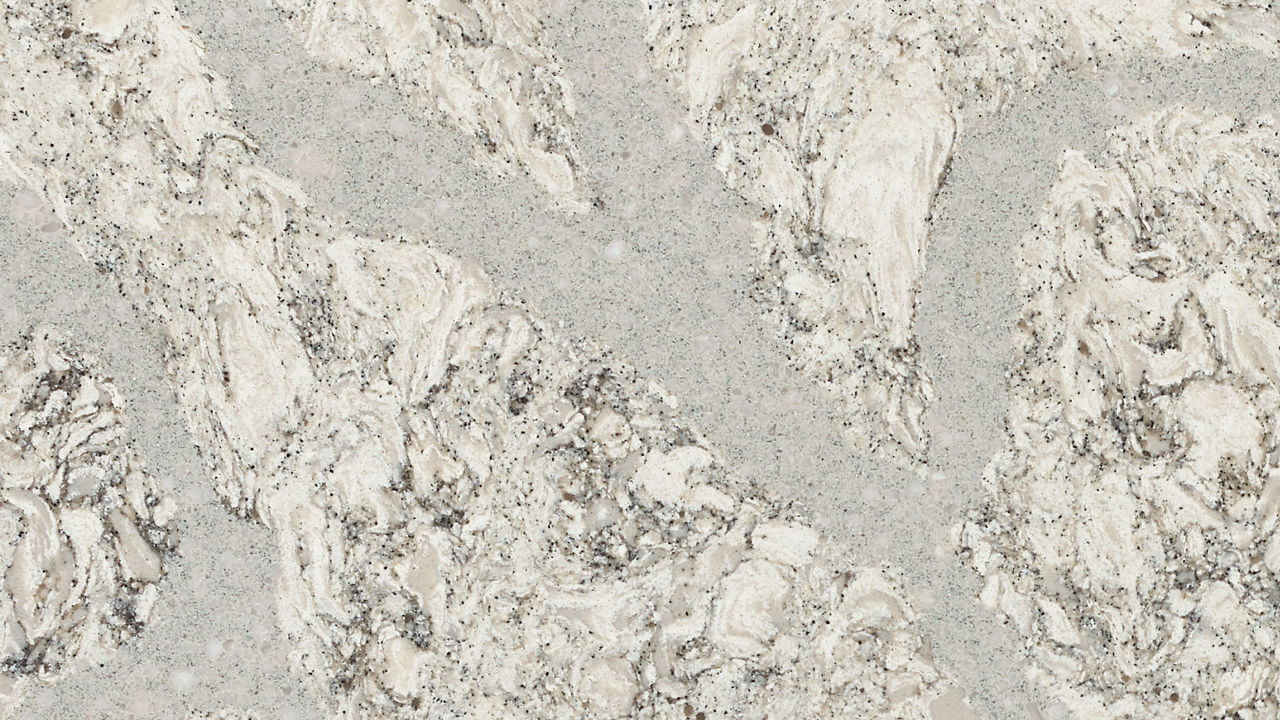 Detailed view of Cambria Summerhill™ quartz countertop design