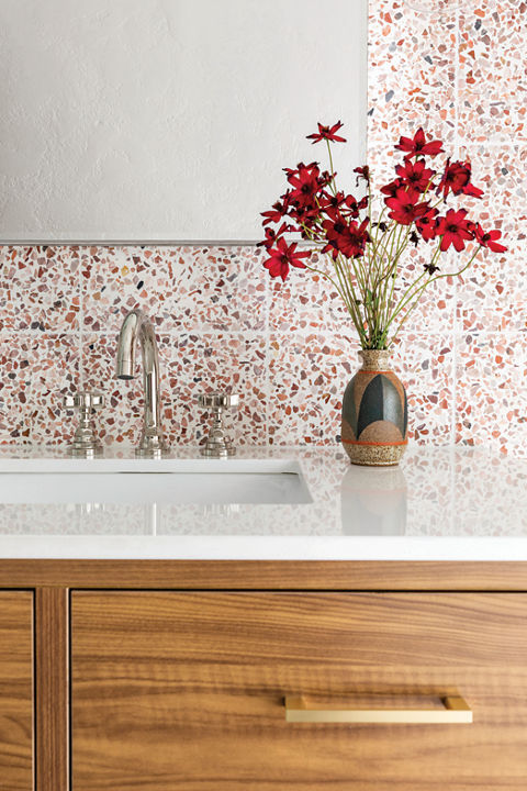 Cambria White Cliff™ quartz bathroom vanity countertop