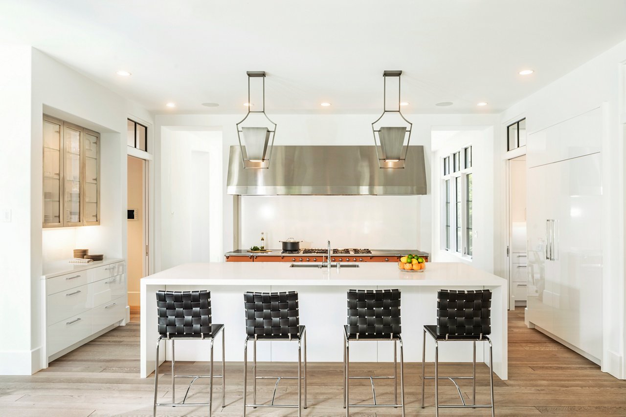 Cambria White Cliff Countertops in a Belgian Modern Home