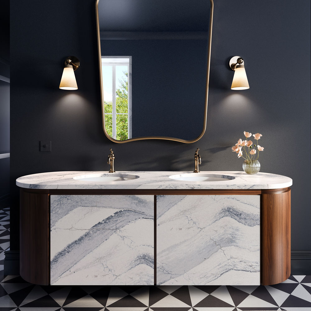 windsor steel sain ridge modern bathroom vanity