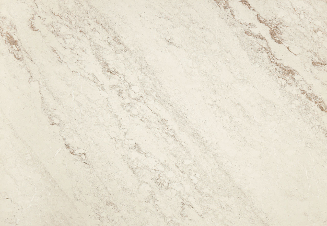 Cambria Wyncrest quartz countertop slab — White Polished finish